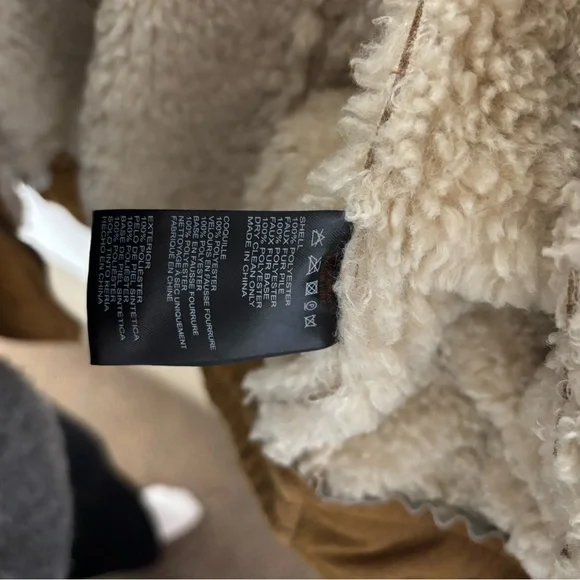 Oversized Sterling Lined Aviator Style Jacket - Picture 5 of 5